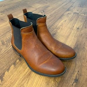 Bullboxer Cognac Leather Chelsea Boots (Size 8)